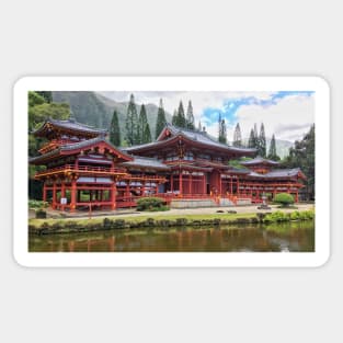 Byodo-in Buddhist Temple Oahu Hawaii Sticker